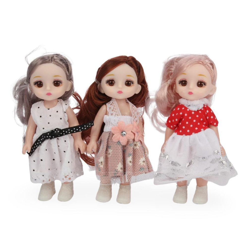 Кукла классическая 3шт 18см, пакет 3396-164