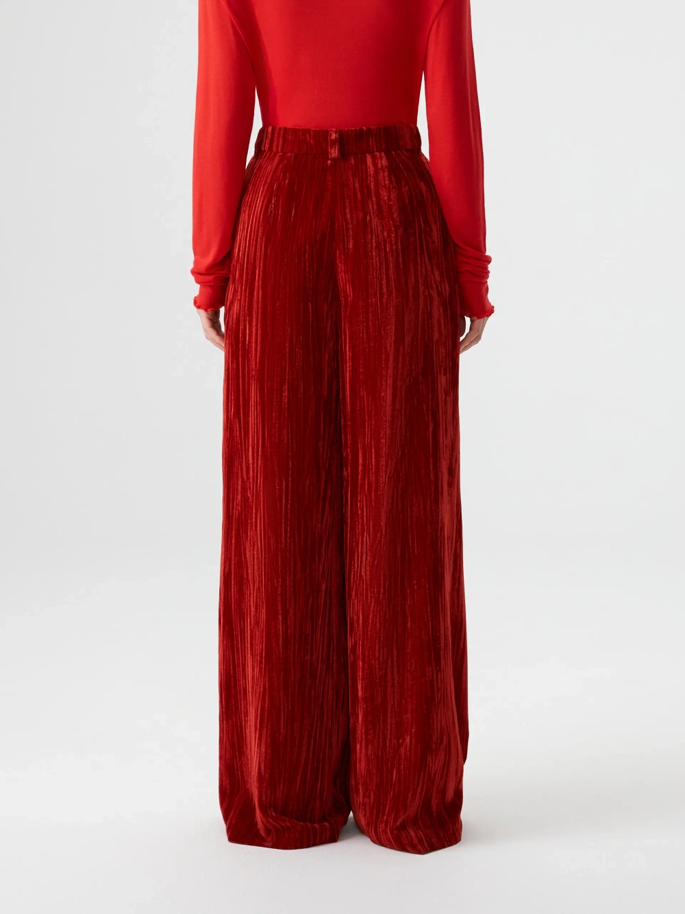 Брюки палаццо бархатные OLA OLA