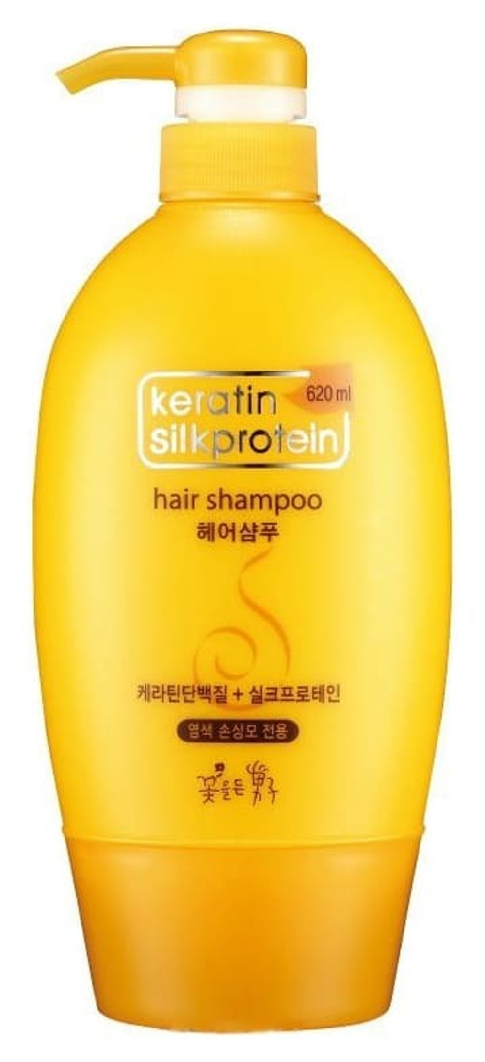 Шампунь Flor de Man Keratin Silkprotein с кератином и протеином Hair Shampoo 620 мл