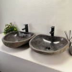 Раковина из речного камня RS-63841 52*48*15 2шт 0127