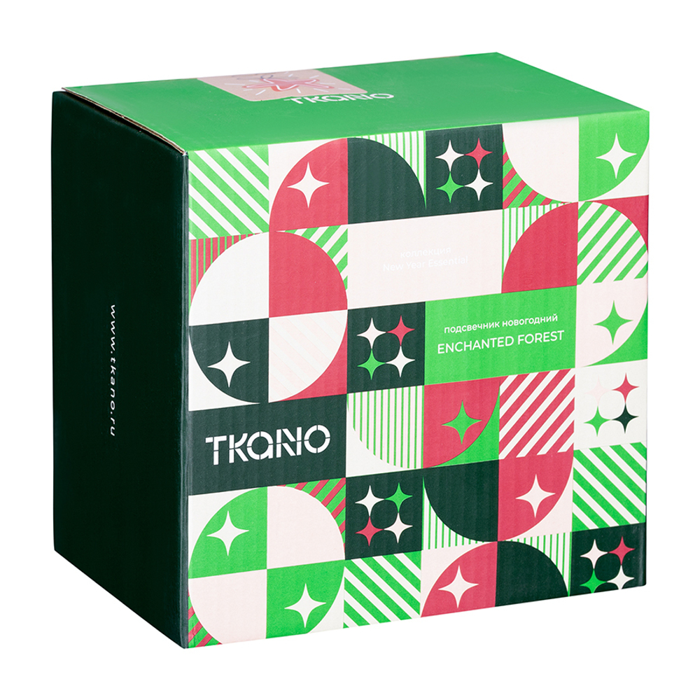 Подсвечник новогодний 14см Tkano New Year Essential Enchanted forest