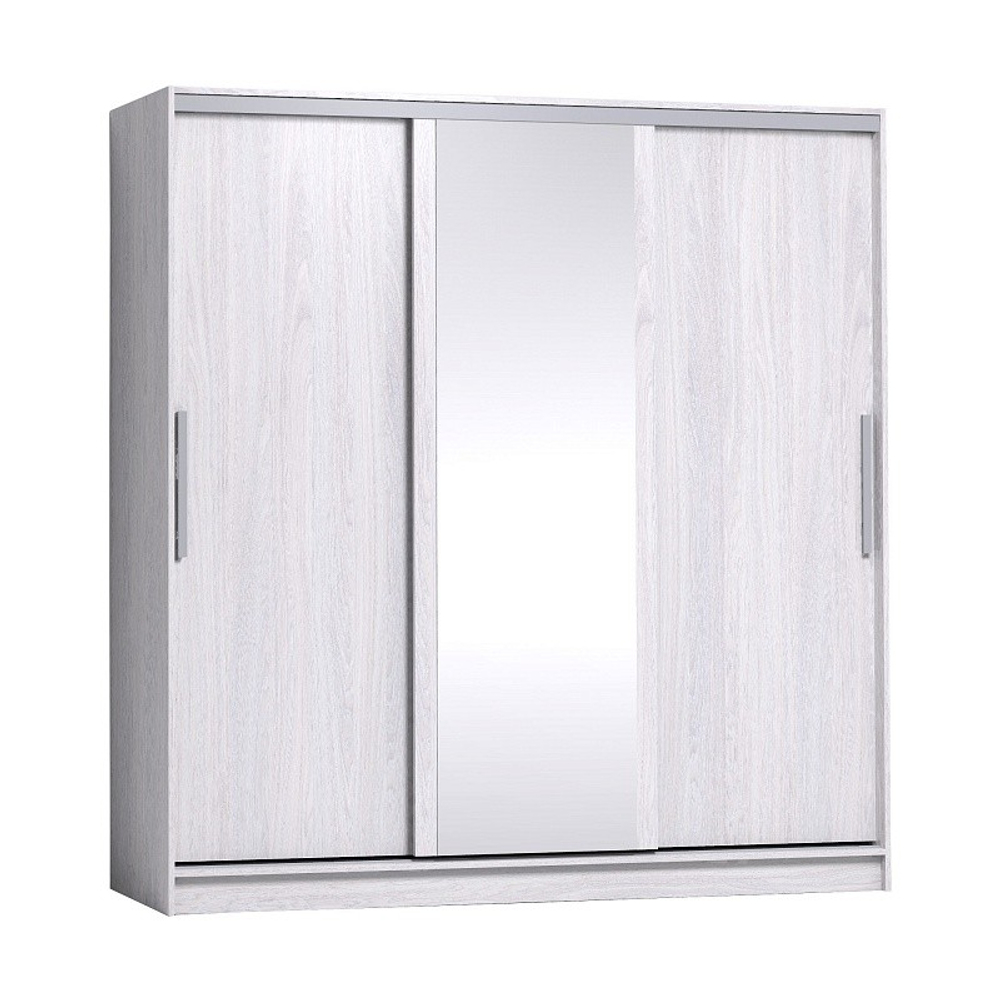 Шкаф-купе с зеркалом Strike 2000  Ясень Анкор светлый