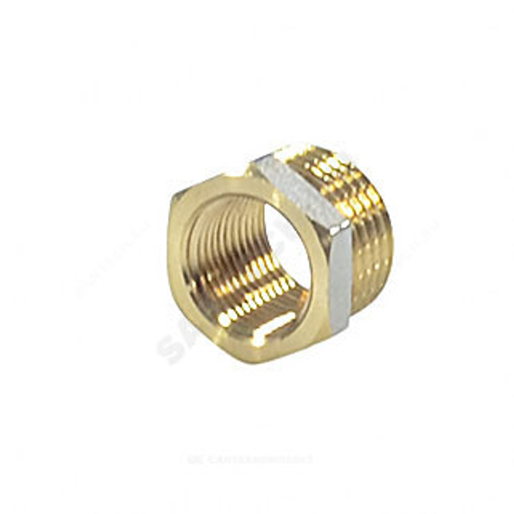 Футорка латунь никель Ду 25х15 (1"х1/2") НР/ВР 9024 ГОСТ 32585-2013 Aquasfera 9024-03