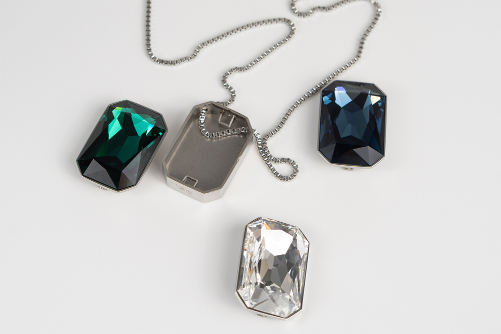 Колье Swarovski с тремя сменными подвесами