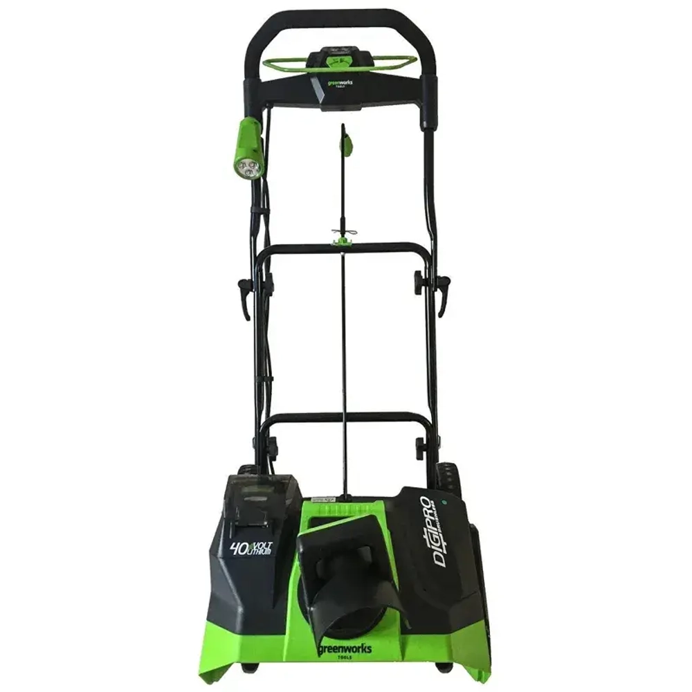Greenworks GD40STK5 40В аккумуляторный снегоуборщик (1 x 5 Ач, ЗУ) ковш 51 см, выброс 6 м 2600007UG