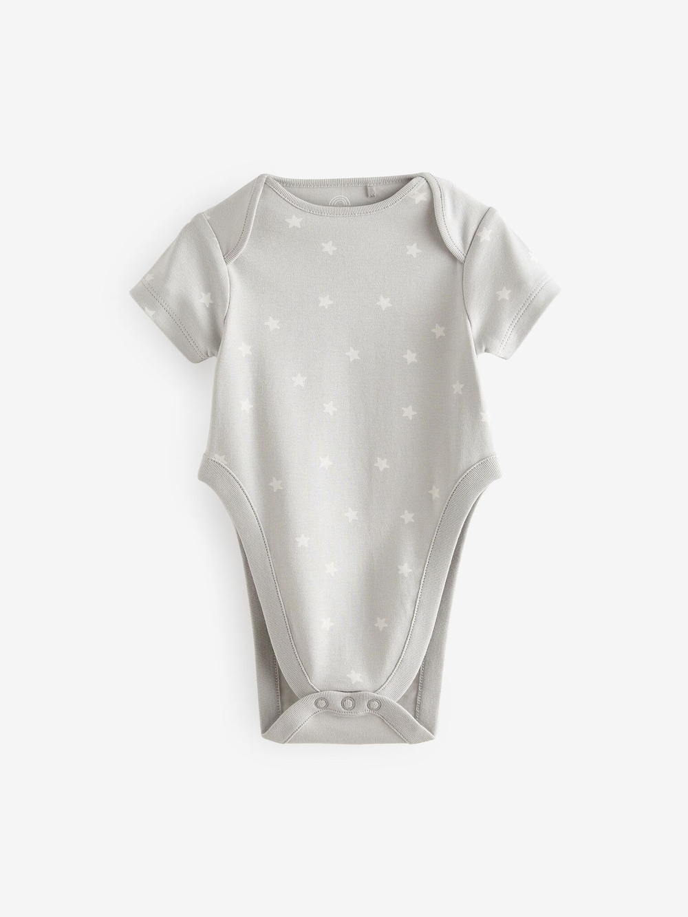 Боди с коротким рукавом для малышей с дисплазией тазобедренного сустава Next N44-795, 3 шт., Белый, Серый