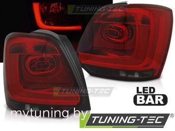 Задние фонари для Volkswagen Polo 6R (09-13) LED Red Smoke