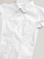 Блуза с коротким рукавом школьная для девочки Next 621-028, Белый