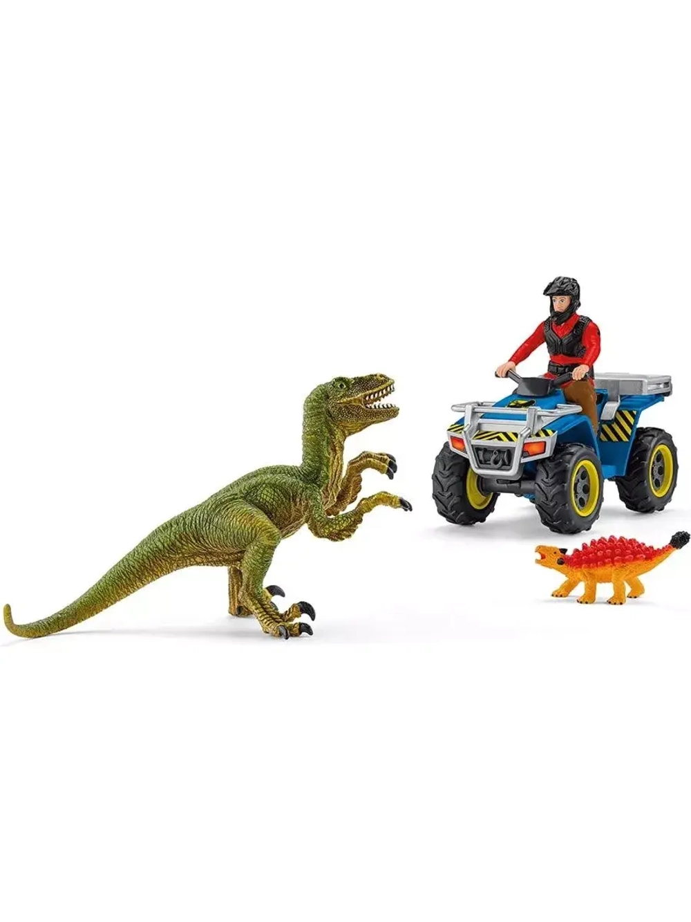 Набор Побег на квадроцикле от Велоцираптора Schleich 41466