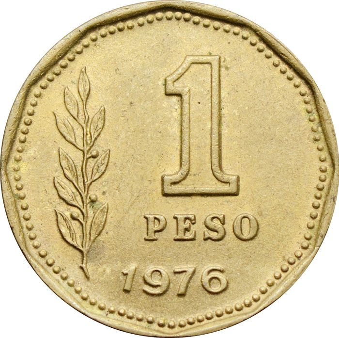 1 песо 1976 Аргентина