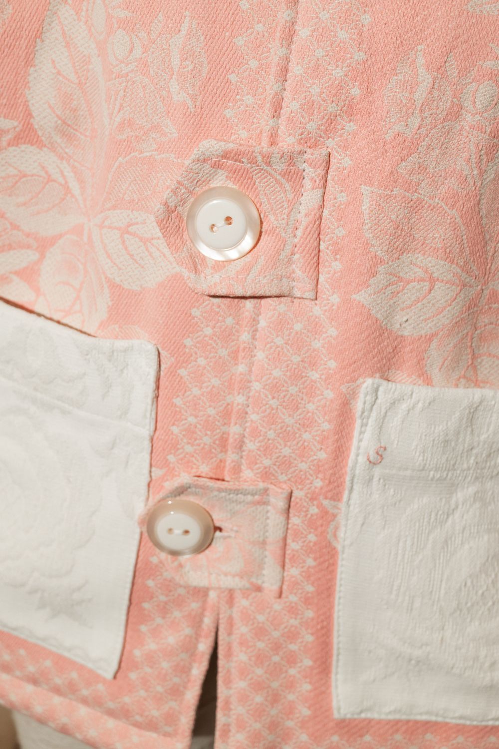 Куртка Soeurs Пыльно-Розовая с Белым