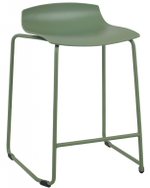 Табурет пластиковый полубарный Papatya X-Treme Sled Pro, зеленый