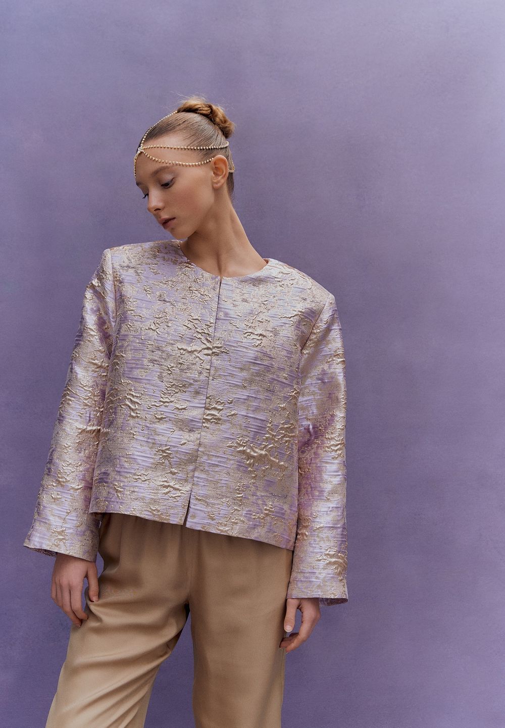 Oriental purple jacket