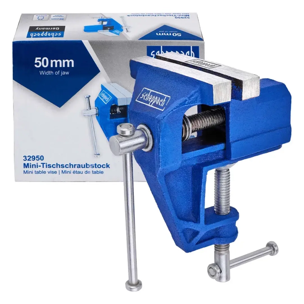 Тиски слесарные мини (ширина губ - 50мм) Scheppach Sch-32950