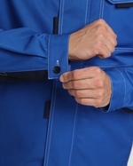 Костюм Строй-2 CH МВО (тк.Смесовая,280) п/к, васильковый/т.синий