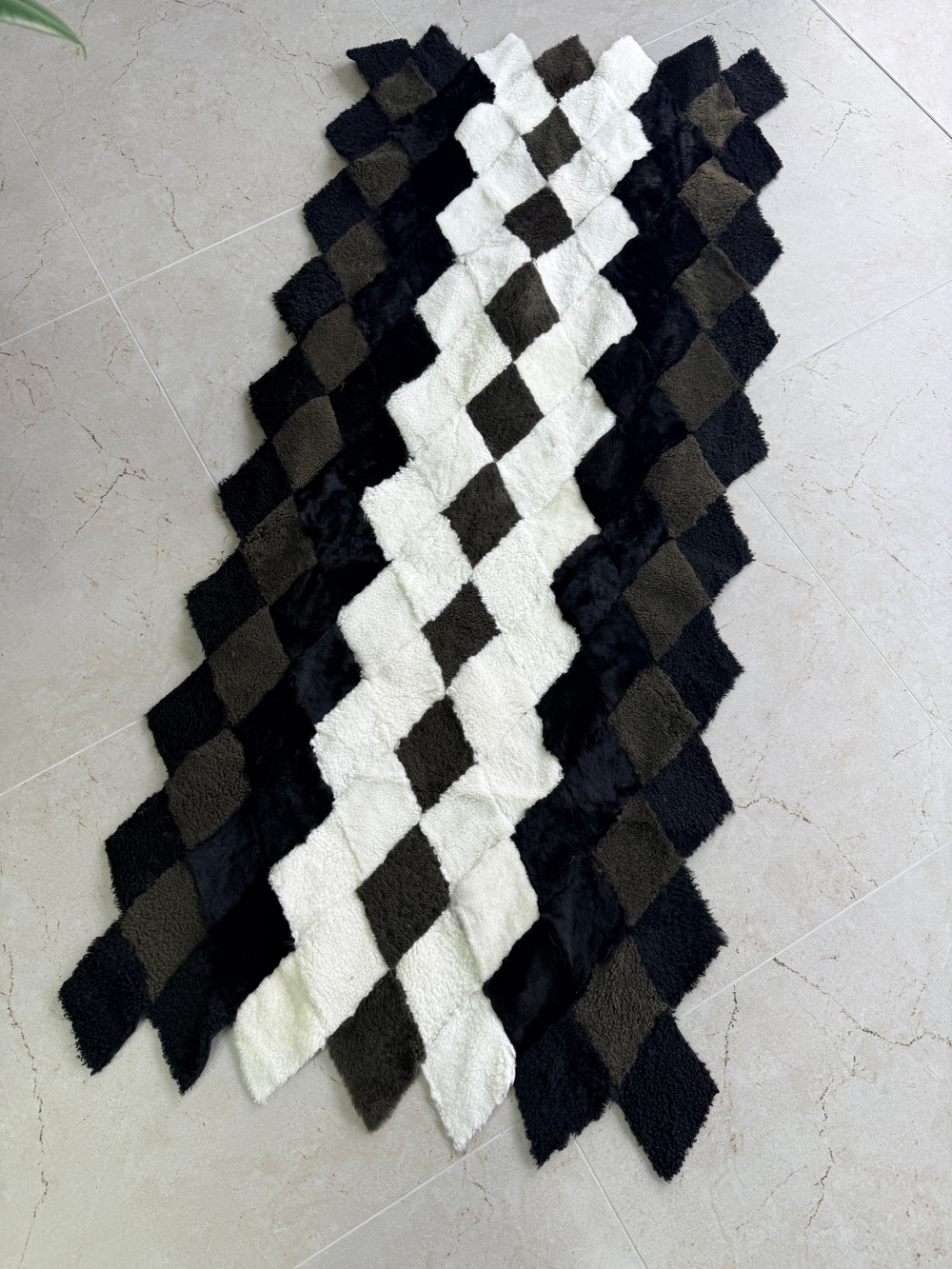 Покрывало меховое ковер из шкуры овчины