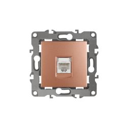 Розетка ЭРА Серия 12 12-3107-14 информационная RJ45 IP20 медь