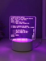 Светильник "Компьютерный код" LED RGB от сети RISALUX 9,5х15