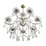 8346/7 CLASSI LN26 089 бронза/прозрачный, металл/хрусталь Люстра потолочная E14 7*40W 220V LUINA