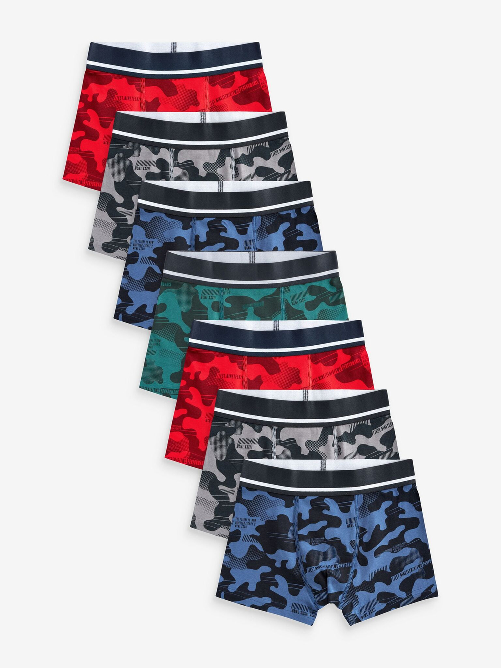 Трусы для мальчика Next N33-974, 7 шт., Синий, Красный, Зеленый