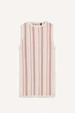 ZARA ТОП ИЗ СМЕСОВОГО ЛЬНА, ПОЛОСКИ