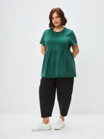 Футболка с баской оверсайз