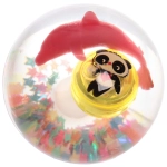 Мяч 6,5 см «Подводный мир» (попрыгун с водой и подсветкой) СТИКЕР НА ВЛОЖЕНИЕ