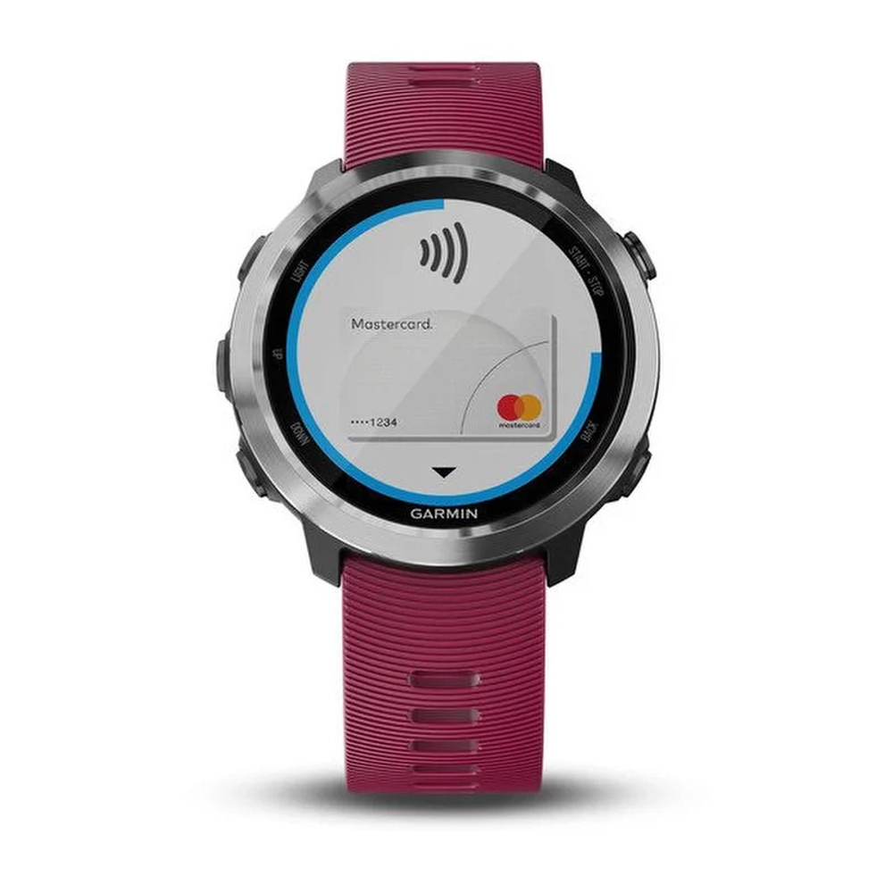 Часы для бега Garmin Forerunner 645 Music, с вишневым ремешком, 010-01863-31