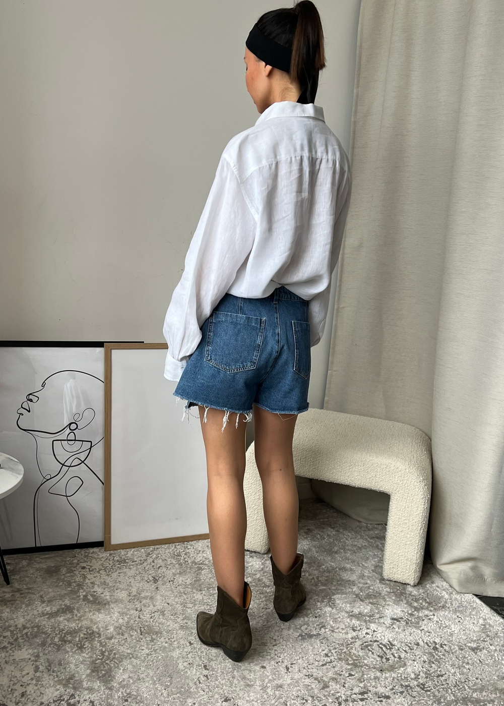 Джинсовые шорты Zara, М