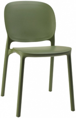 Стул пластиковый Scab Design Hug Go Green, оливковый