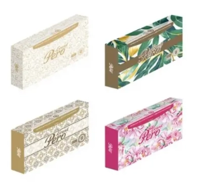 Салфетки бумажные 20*20 GrandPero non-stop, в коробке 2сл., 100шт