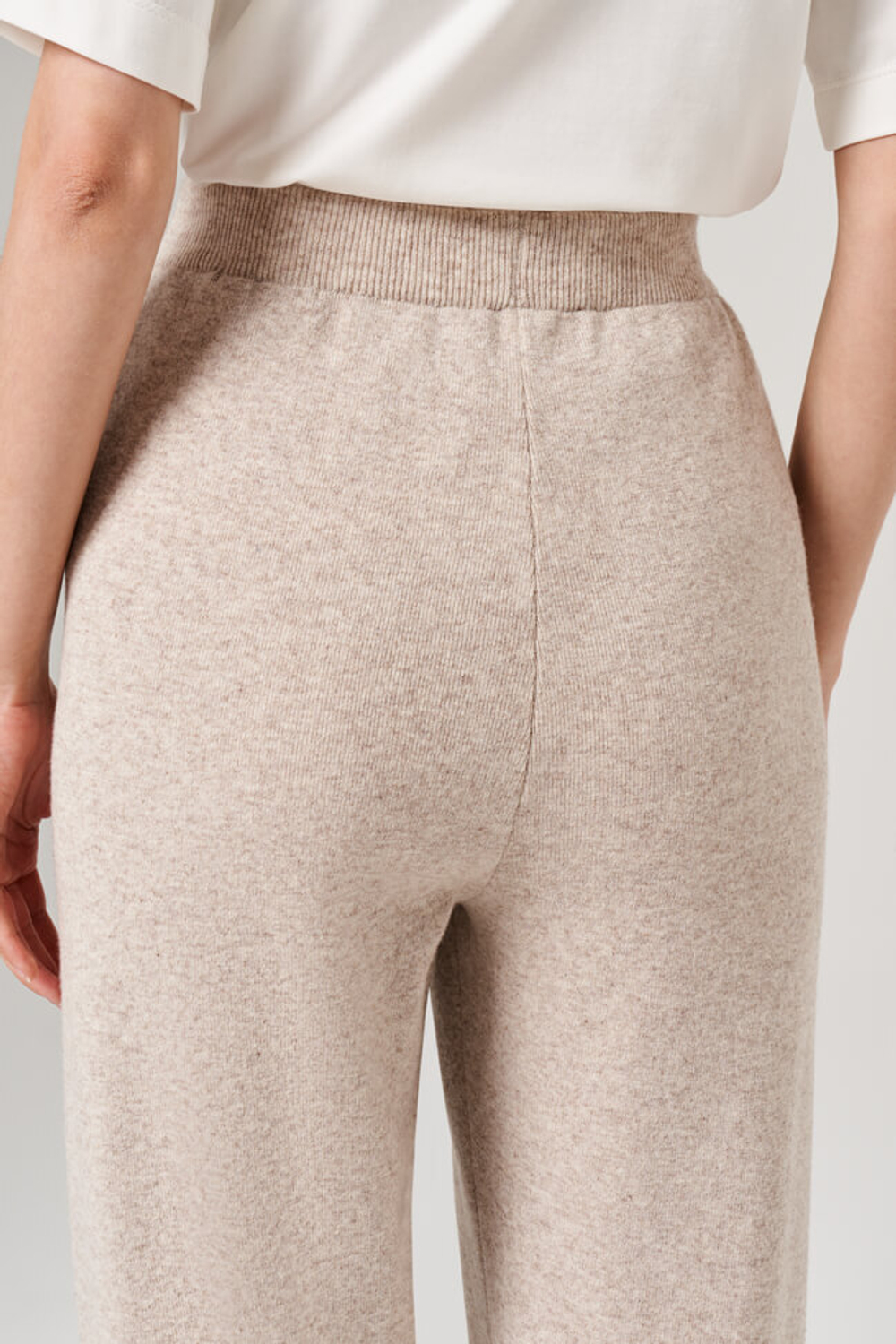 31113 Брюки женские (серо-бежевый меланж)