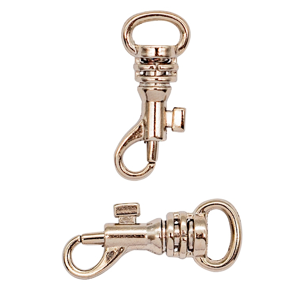 Карабин металлический 14*32мм/ вн 10мм, 1шт, никель