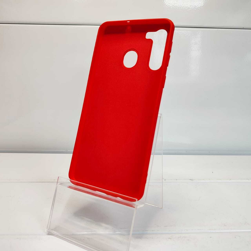 Чехол силиконовый SAMSUNG Galaxy A21 красный