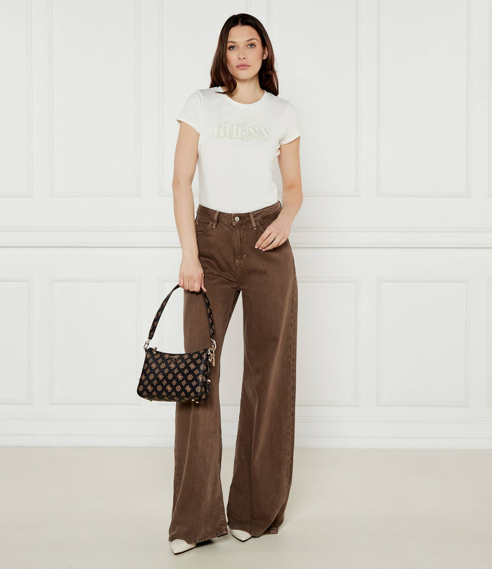 Футболка PONY HAIR GUESS - экрю(W5GI42 J1314)