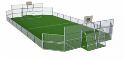 Площадка MUGA, 12x24, низкая - сталь