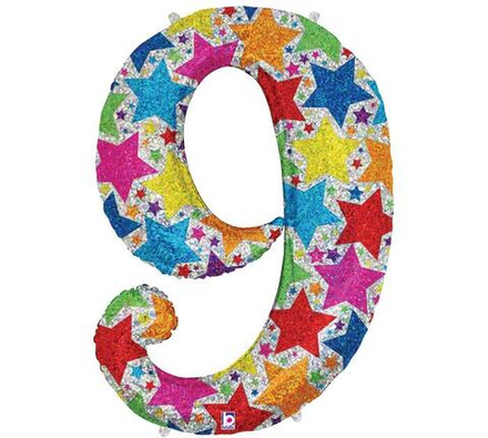 Г ЦИФРА 9 40" Звезды голография