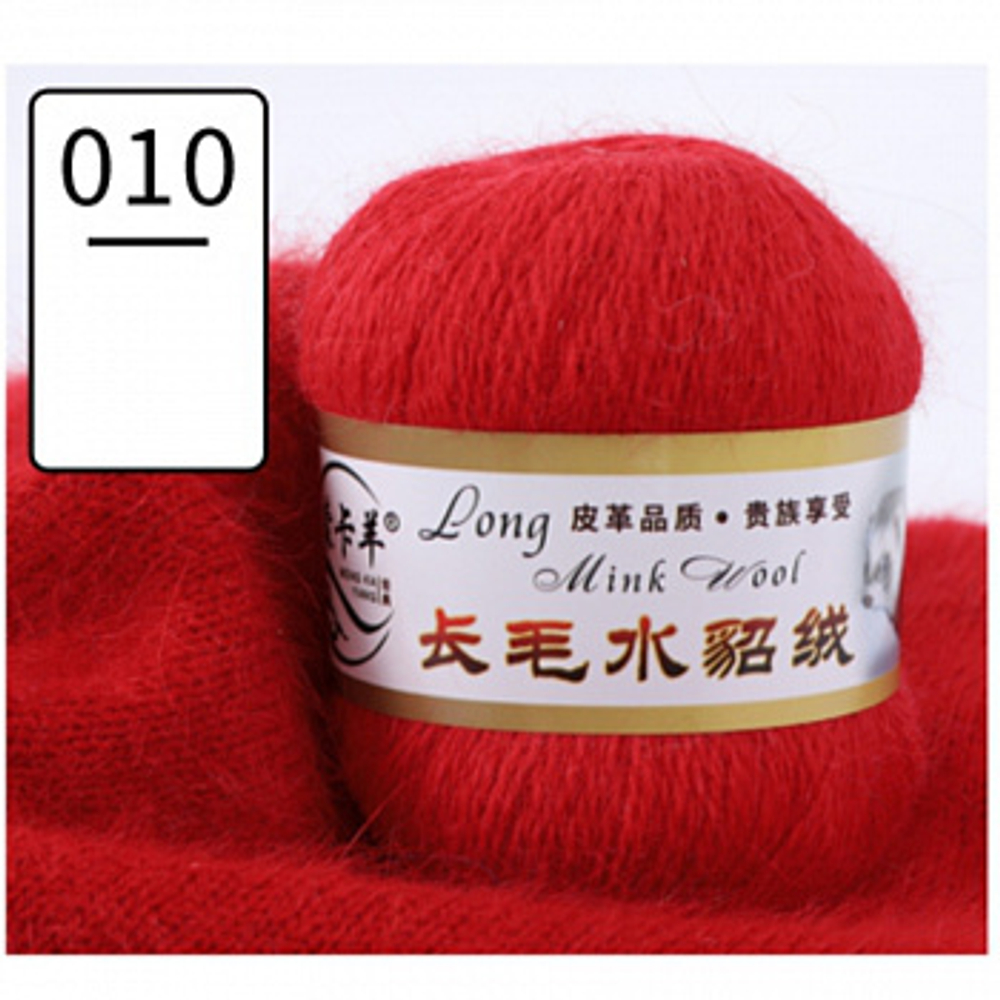 Пряжа "Норка" длинноворсовая, Пух норки-90 % Полиамид-10 %