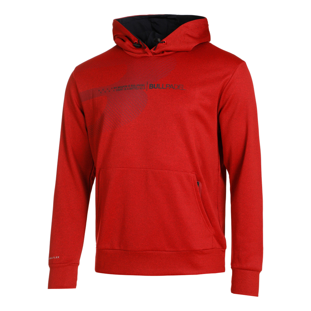 Мужская кофта теннисная Bullpadel Jaque Hoody Men - Red