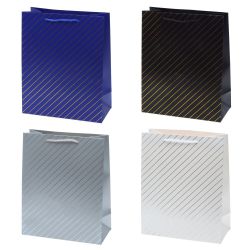 GAEM Пакет подарочный (бумага 210г/м2, блок 12шт), L26 W12 H32 см, 4в.