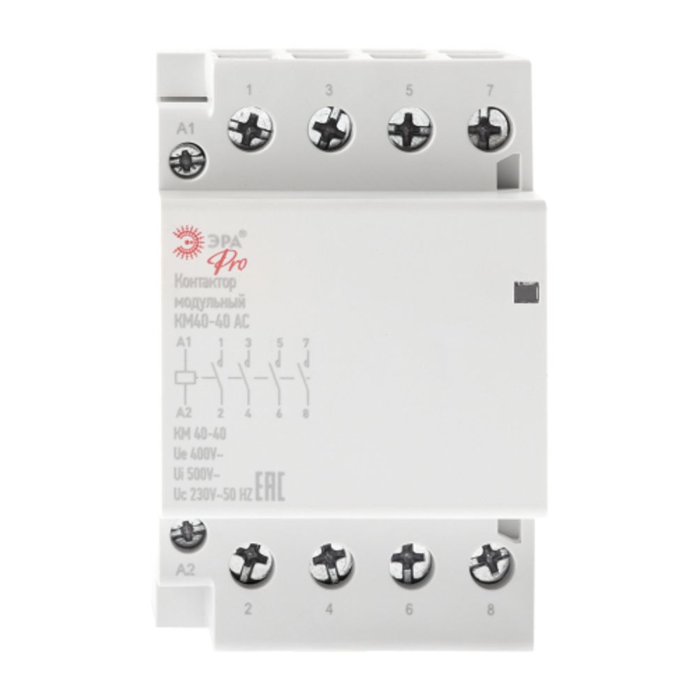 Контактор модульный ЭРА PRO NO-902-300 КМ40-40 AC | Контакторы модульные