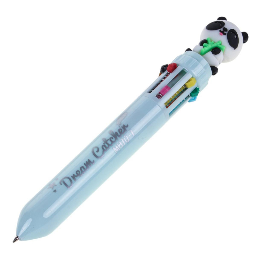 Ручка шариковая многоцветная "Панда", 10цв., 4 вида микс (Комплект 36шт.)