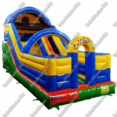 Коммерческий надувной батут "Жонглирующий клоун" 7*3.5*4.5 м