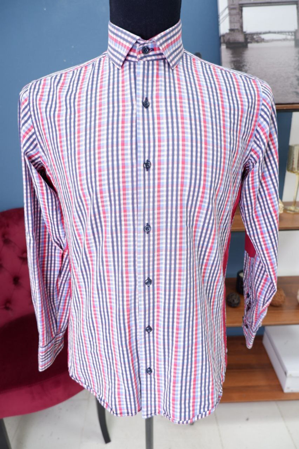 Рубашка Arbiatti в клетку 44-46 размер