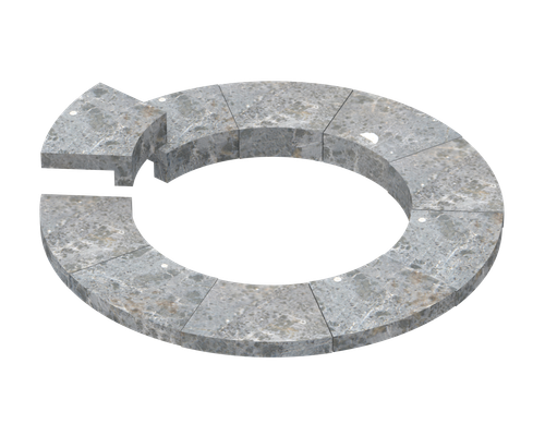 SAWO Монтажный фланец для печи TOWER TH2, TH3, талькохлорит, арт. TH-COLLAR-S2