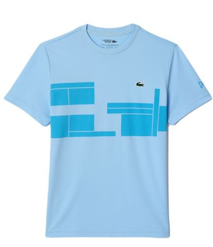 Мужская теннисная футболка Lacoste Tennis x Novak Djokovic - небесный