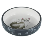 Миска для кошек Trixie Ceramic Bowl, размер 15см., серый