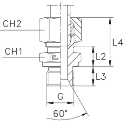 Штуцер FB DS06 BSP 1/4" (в сборе)