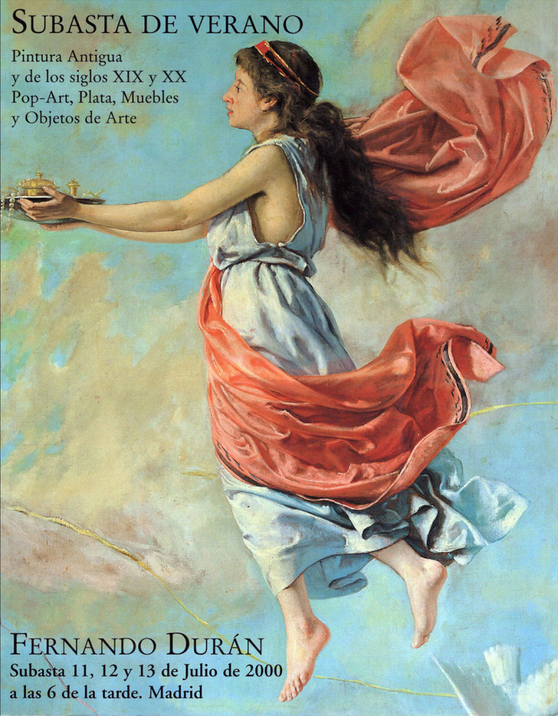 Каталог аукциона Fernando Duran, Мадрид, Живопись старых мастеров, живопись XIX-XX веков, поп-арт, мебель, предметы искусства от 11-13 июля 2000 года