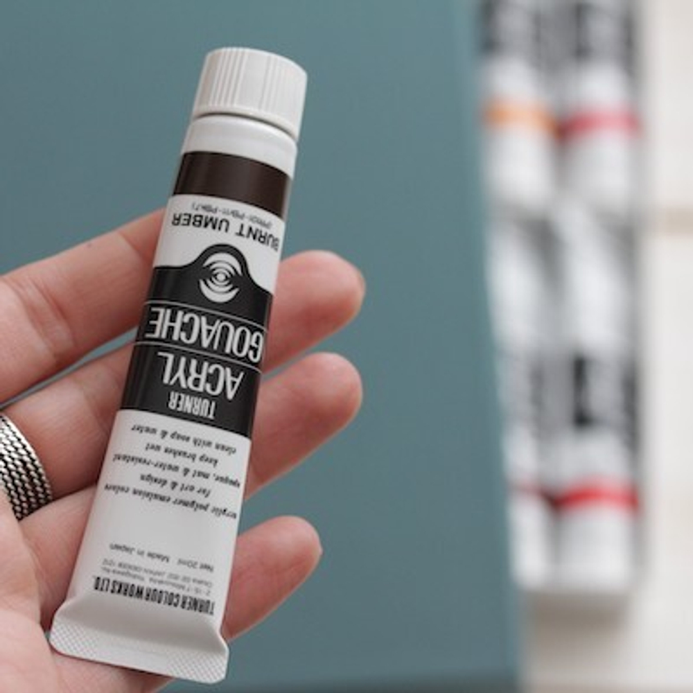 Краска Burnt Umber  Turner (22 мл., акриловая гуашь)